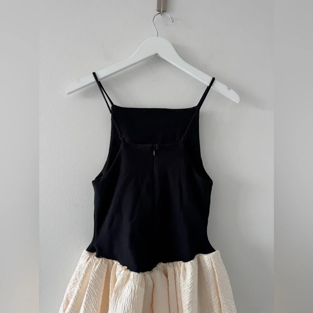 FREE PEOPLE Tinsel Kiss Bubble Hem Mini Dress XS